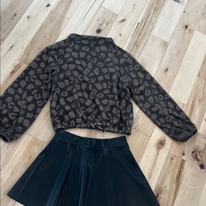 Jessica Simpson Black and Brown Kids Matching Set